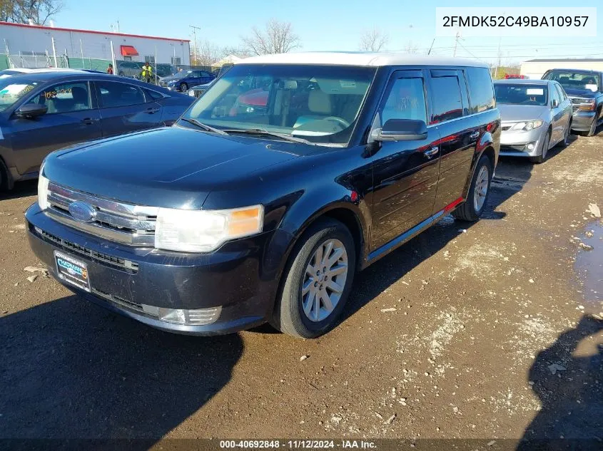 2009 Ford Flex Sel VIN: 2FMDK52C49BA10957 Lot: 40692848