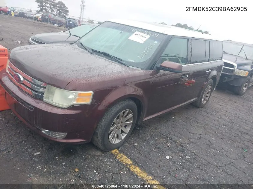 2009 Ford Flex Sel VIN: 2FMDK52C39BA62905 Lot: 40725864