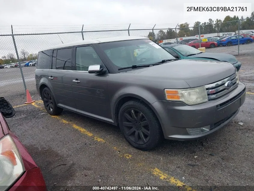 2009 Ford Flex Limited VIN: 2FMEK63C89BA21761 Lot: 40742497