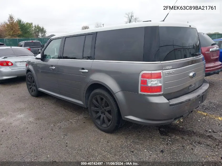 2009 Ford Flex Limited VIN: 2FMEK63C89BA21761 Lot: 40742497