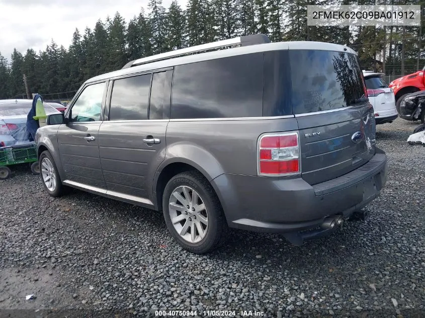 2009 Ford Flex Sel VIN: 2FMEK62C09BA01912 Lot: 40750944