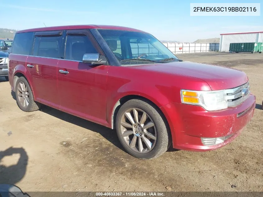 2009 Ford Flex Limited VIN: 2FMEK63C19BB02116 Lot: 40833367