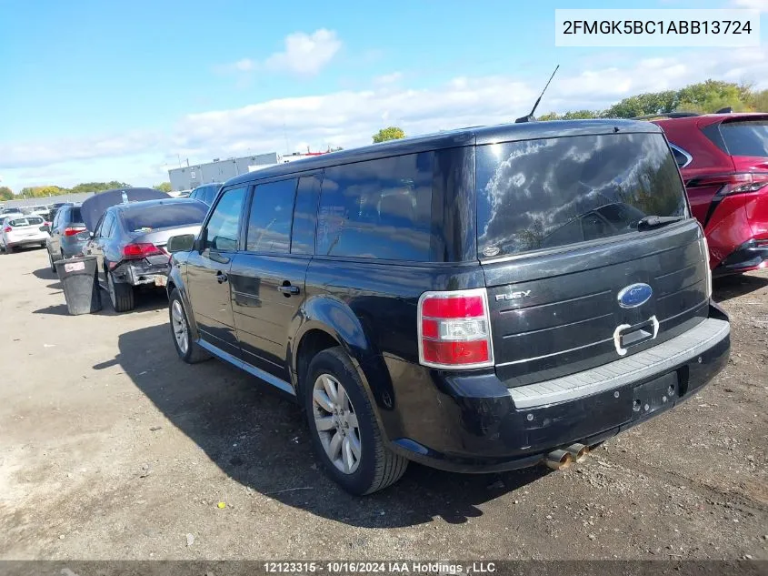 2010 Ford Flex Se VIN: 2FMGK5BC1ABB13724 Lot: 12123315