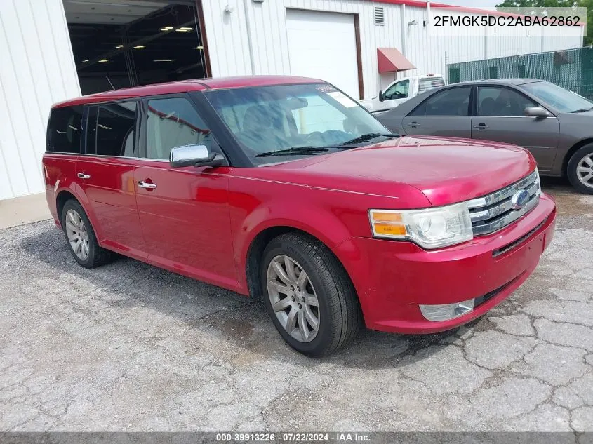 2010 Ford Flex Limited VIN: 2FMGK5DC2ABA62862 Lot: 39913226