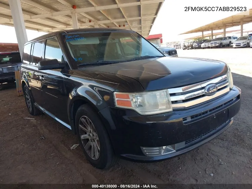 2010 Ford Flex Sel VIN: 2FMGK5CC7ABB29523 Lot: 40138000