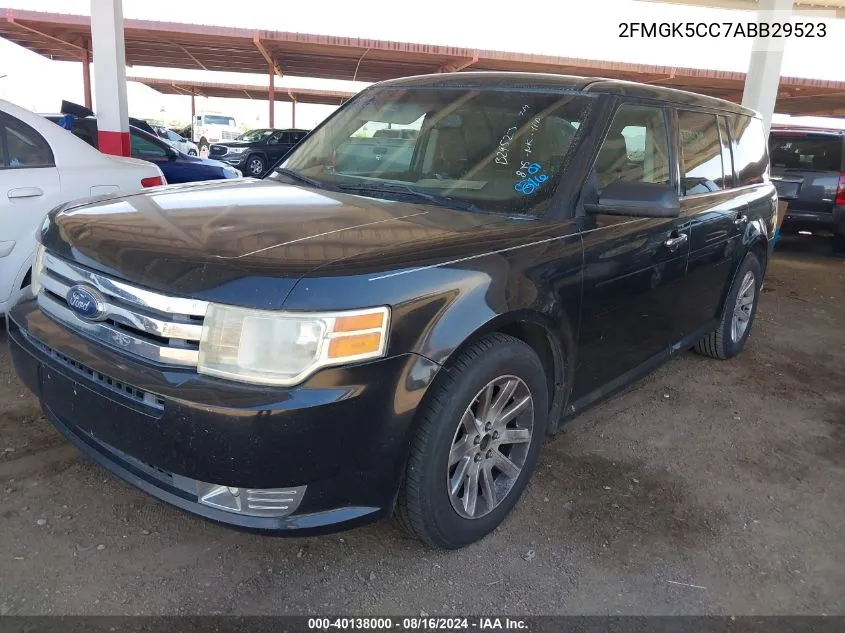 2010 Ford Flex Sel VIN: 2FMGK5CC7ABB29523 Lot: 40138000