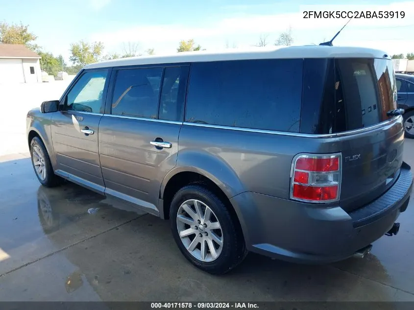 2010 Ford Flex Sel VIN: 2FMGK5CC2ABA53919 Lot: 40171578