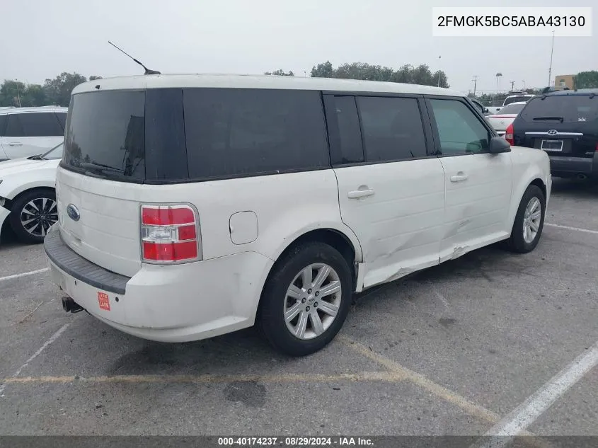 2010 Ford Flex Se VIN: 2FMGK5BC5ABA43130 Lot: 40174237