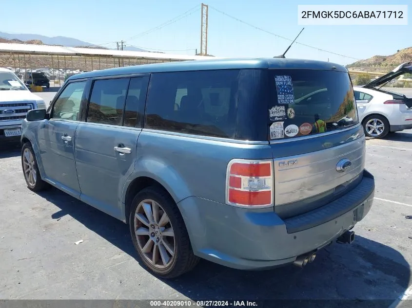 2010 Ford Flex Limited VIN: 2FMGK5DC6ABA71712 Lot: 40209010