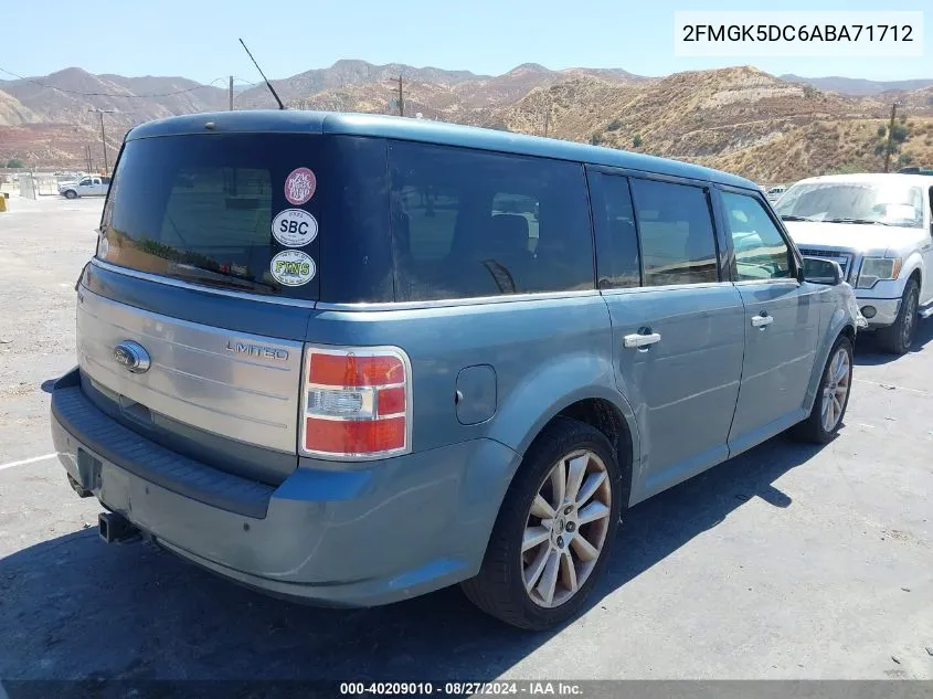 2010 Ford Flex Limited VIN: 2FMGK5DC6ABA71712 Lot: 40209010