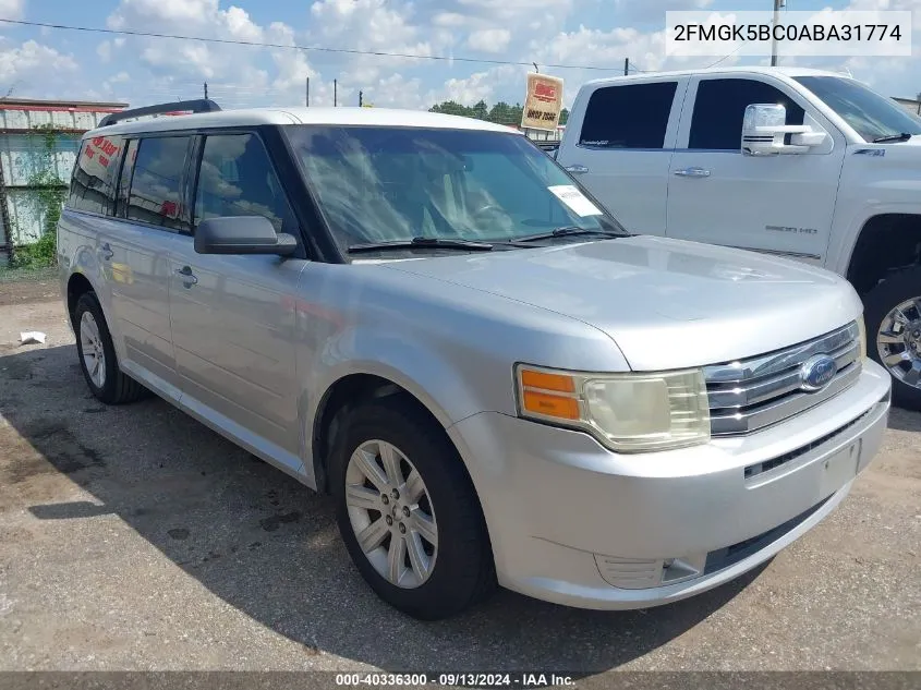 2010 Ford Flex Se VIN: 2FMGK5BC0ABA31774 Lot: 40336300