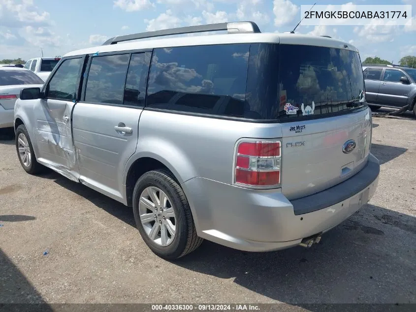 2FMGK5BC0ABA31774 2010 Ford Flex Se