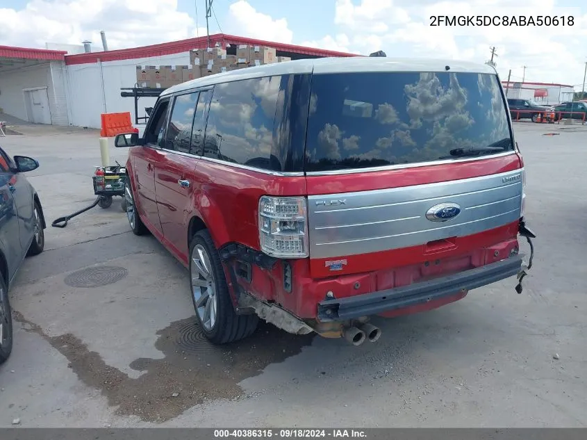 2FMGK5DC8ABA50618 2010 Ford Flex Limited