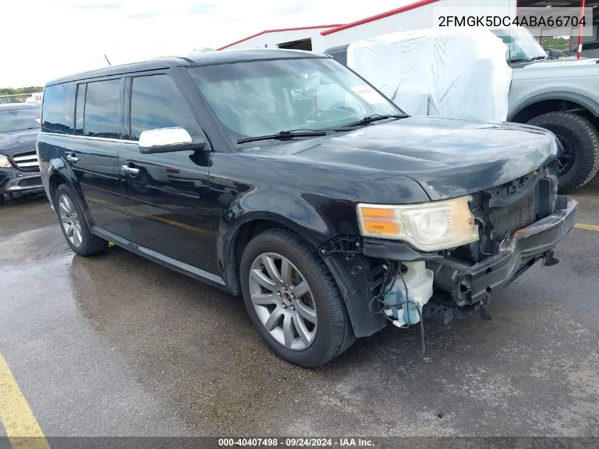 2010 Ford Flex Limited VIN: 2FMGK5DC4ABA66704 Lot: 40407498