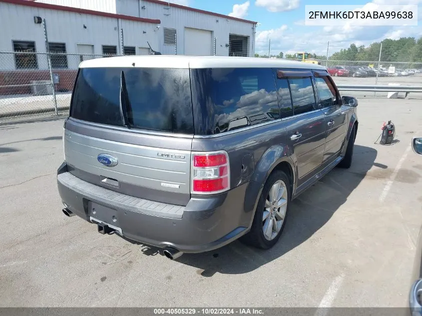 2010 Ford Flex Limited VIN: 2FMHK6DT3ABA99638 Lot: 40505329