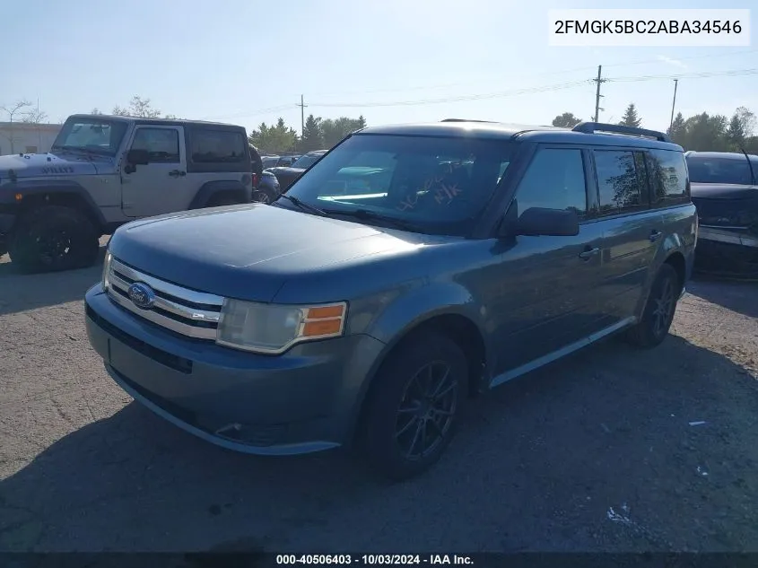 2010 Ford Flex Se VIN: 2FMGK5BC2ABA34546 Lot: 40506403