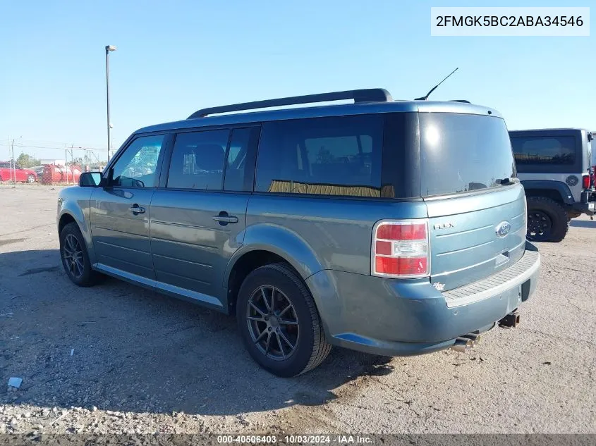 2010 Ford Flex Se VIN: 2FMGK5BC2ABA34546 Lot: 40506403