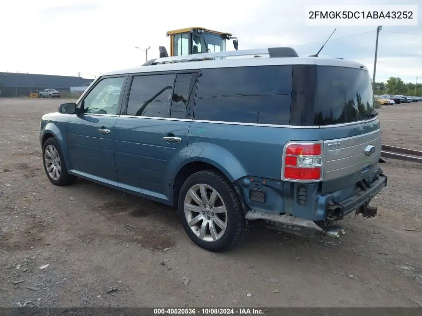 2010 Ford Flex Limited VIN: 2FMGK5DC1ABA43252 Lot: 40520536