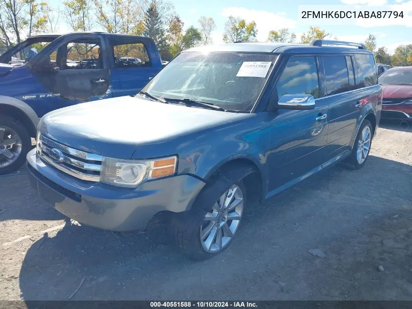 2010 Ford Flex Limited VIN: 2FMHK6DC1ABA87794 Lot: 40551588