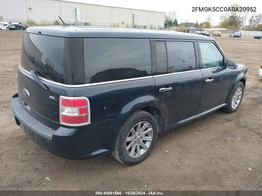 2010 Ford Flex Sel VIN: 2FMGK5CC0ABA20952 Lot: 40561866