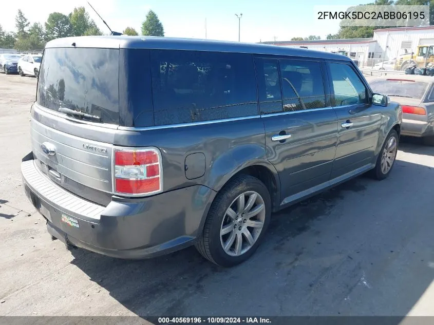 2010 Ford Flex Limited VIN: 2FMGK5DC2ABB06195 Lot: 40569196