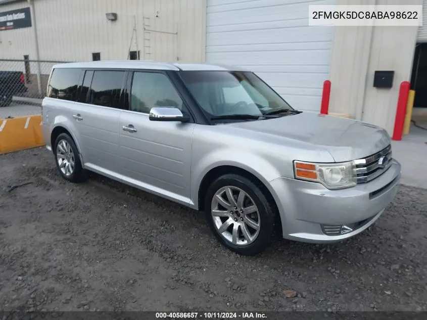 2FMGK5DC8ABA98622 2010 Ford Flex Limited