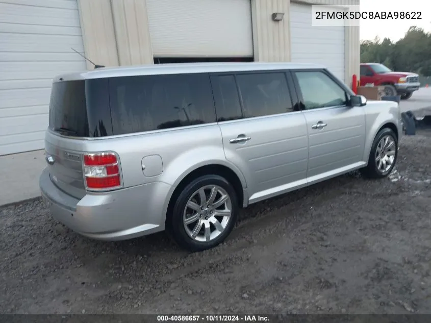 2010 Ford Flex Limited VIN: 2FMGK5DC8ABA98622 Lot: 40586657