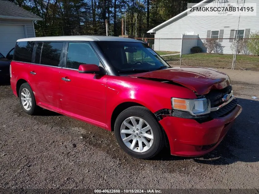 2010 Ford Flex Sel VIN: 2FMGK5CC7ABB14195 Lot: 40622888