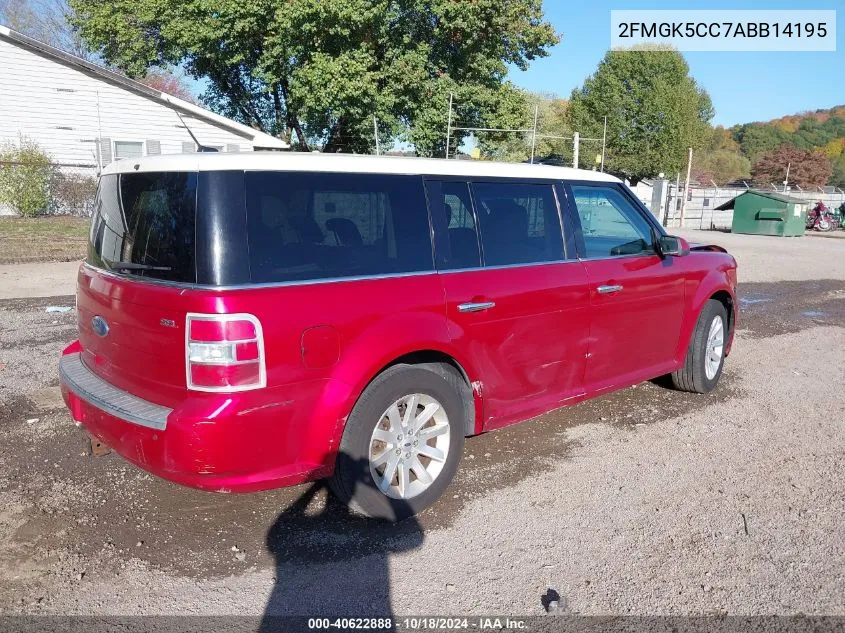 2010 Ford Flex Sel VIN: 2FMGK5CC7ABB14195 Lot: 40622888