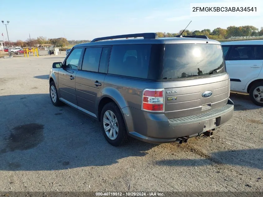 2010 Ford Flex Se VIN: 2FMGK5BC3ABA34541 Lot: 40719512