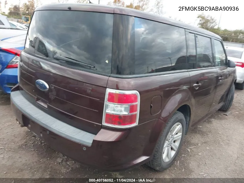 2010 Ford Flex Se VIN: 2FMGK5BC9ABA90936 Lot: 40756052