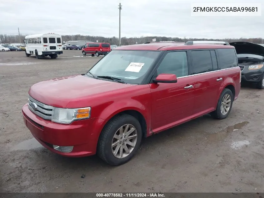 2010 Ford Flex Sel VIN: 2FMGK5CC5ABA99681 Lot: 40778582