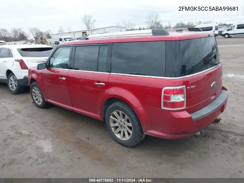 2010 Ford Flex Sel VIN: 2FMGK5CC5ABA99681 Lot: 40778582