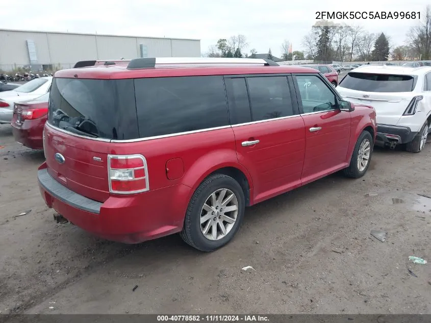 2010 Ford Flex Sel VIN: 2FMGK5CC5ABA99681 Lot: 40778582