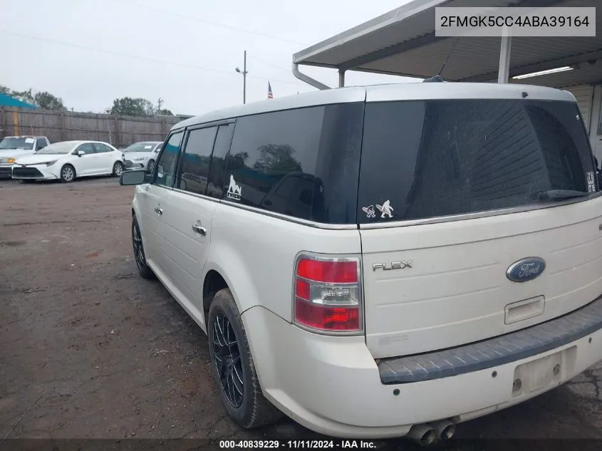 2010 Ford Flex Sel VIN: 2FMGK5CC4ABA39164 Lot: 40839229