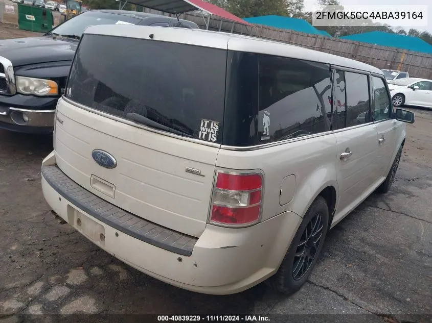 2010 Ford Flex Sel VIN: 2FMGK5CC4ABA39164 Lot: 40839229