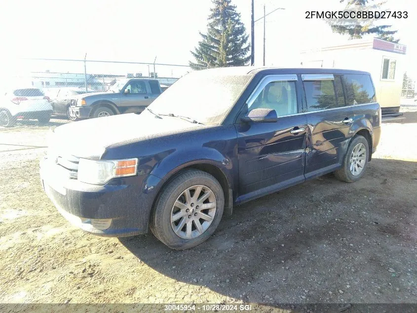 2011 Ford Flex Sel VIN: 2FMGK5CC8BBD27433 Lot: 30045954