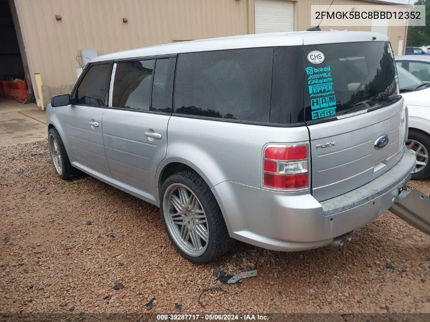 2011 Ford Flex Se VIN: 2FMGK5BC8BBD12352 Lot: 39287717