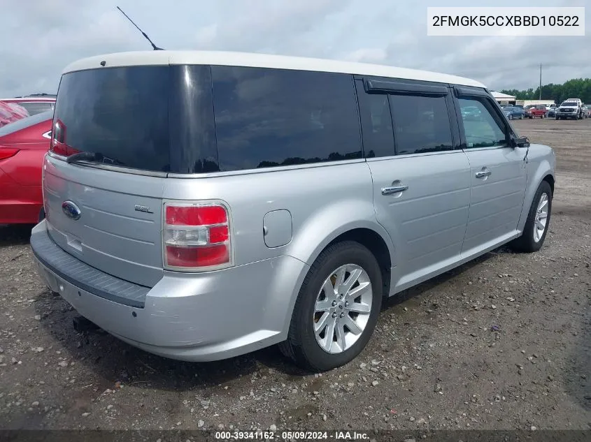 2011 Ford Flex Sel VIN: 2FMGK5CCXBBD10522 Lot: 39341162