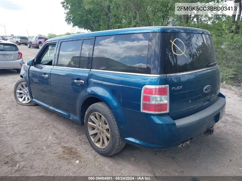 2FMGK5CC3BBD03413 2011 Ford Flex Sel