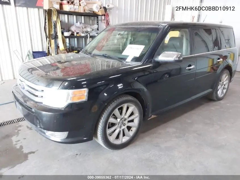 2011 Ford Flex Limited VIN: 2FMHK6DC0BBD10912 Lot: 39855362