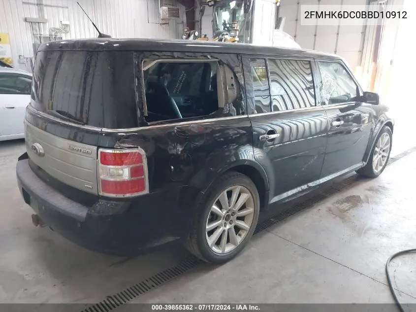 2011 Ford Flex Limited VIN: 2FMHK6DC0BBD10912 Lot: 39855362