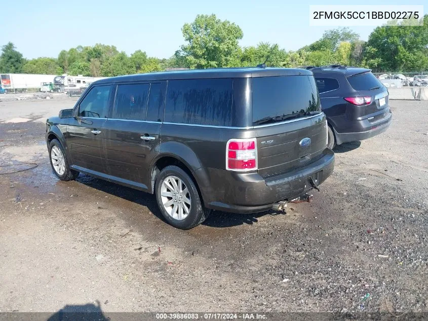 2011 Ford Flex Sel VIN: 2FMGK5CC1BBD02275 Lot: 39886083