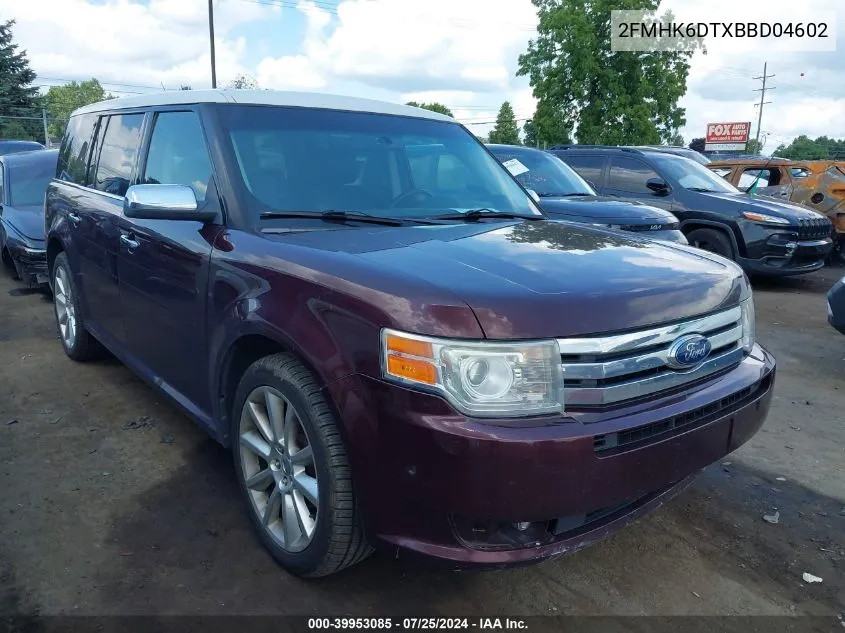 2011 Ford Flex Limited VIN: 2FMHK6DTXBBD04602 Lot: 39953085