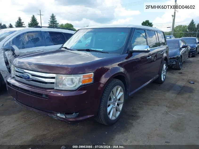 2011 Ford Flex Limited VIN: 2FMHK6DTXBBD04602 Lot: 39953085