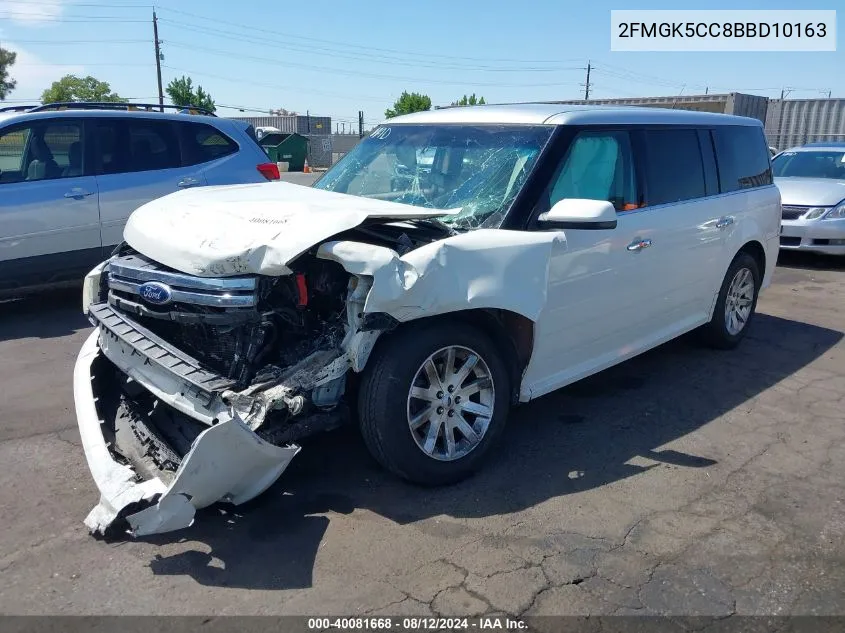 2011 Ford Flex Sel VIN: 2FMGK5CC8BBD10163 Lot: 40081668