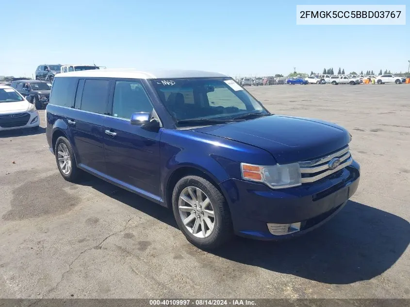 2011 Ford Flex Sel VIN: 2FMGK5CC5BBD03767 Lot: 40109997