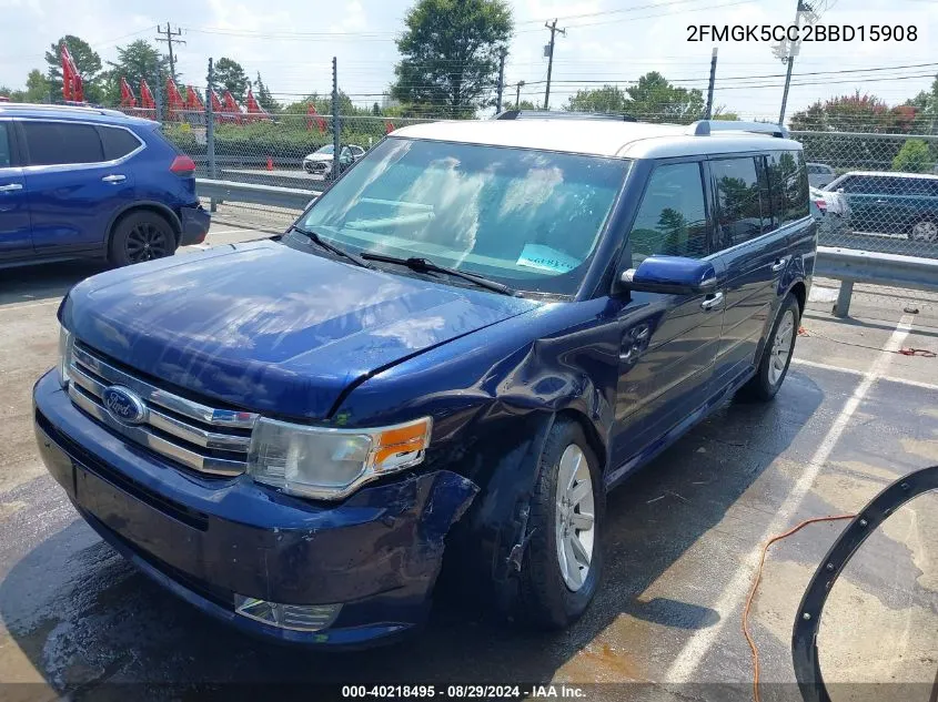 2011 Ford Flex Sel VIN: 2FMGK5CC2BBD15908 Lot: 40218495