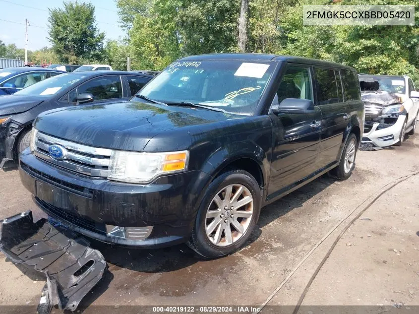 2FMGK5CCXBBD05420 2011 Ford Flex Sel