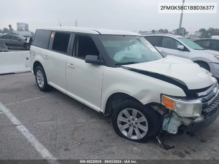 2011 Ford Flex Se VIN: 2FMGK5BC1BBD36377 Lot: 40220535